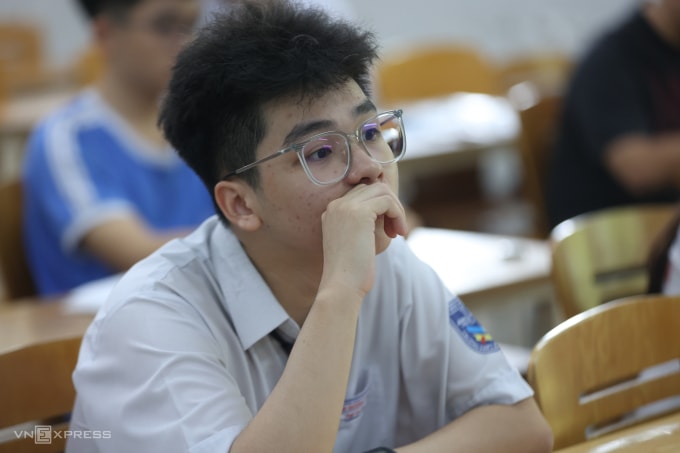 Thí sinh thi đánh giá năng lực Đại học Quốc gia TP HCM năm nay. Ảnh: Quỳnh Trần