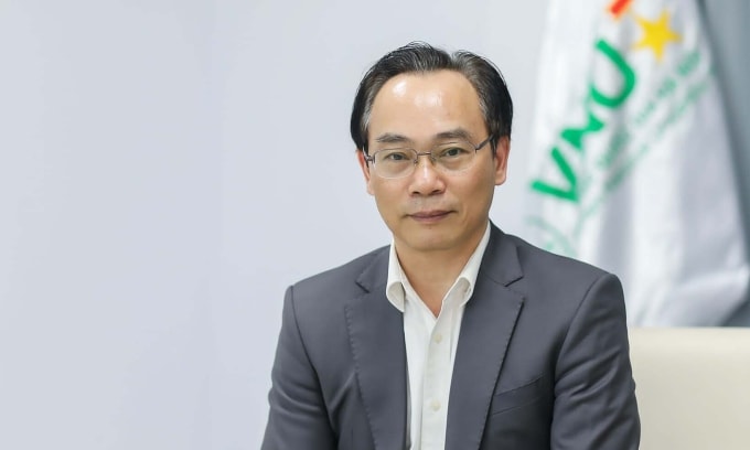 Tân Bộ trưởng Giáo dục và Đào tạo Hoàng Minh Sơn. Ảnh: Toản Trần/VNU