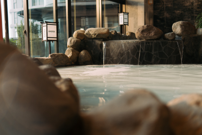 Một góc tổ hợp khoáng nóng của Ecopark tại Hưng Yên. Ảnh: Ecopark