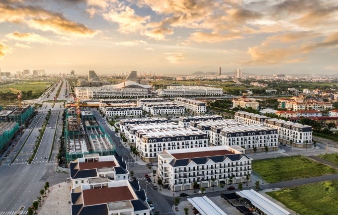 Tiến độ phân khu tại dự án. Ảnh: Hoang Huy