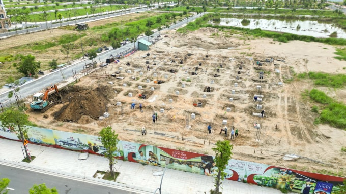 Siêu thị Coopmart dự kiến khởi công xây dựng ngày 18/4 ngay trong dự án. Ảnh: Thủ Thừa Invest