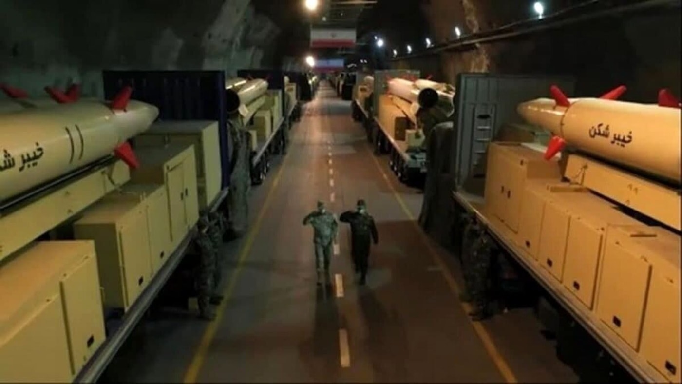 Hầm chứa tên lửa của Iran. Ảnh Tehran Times