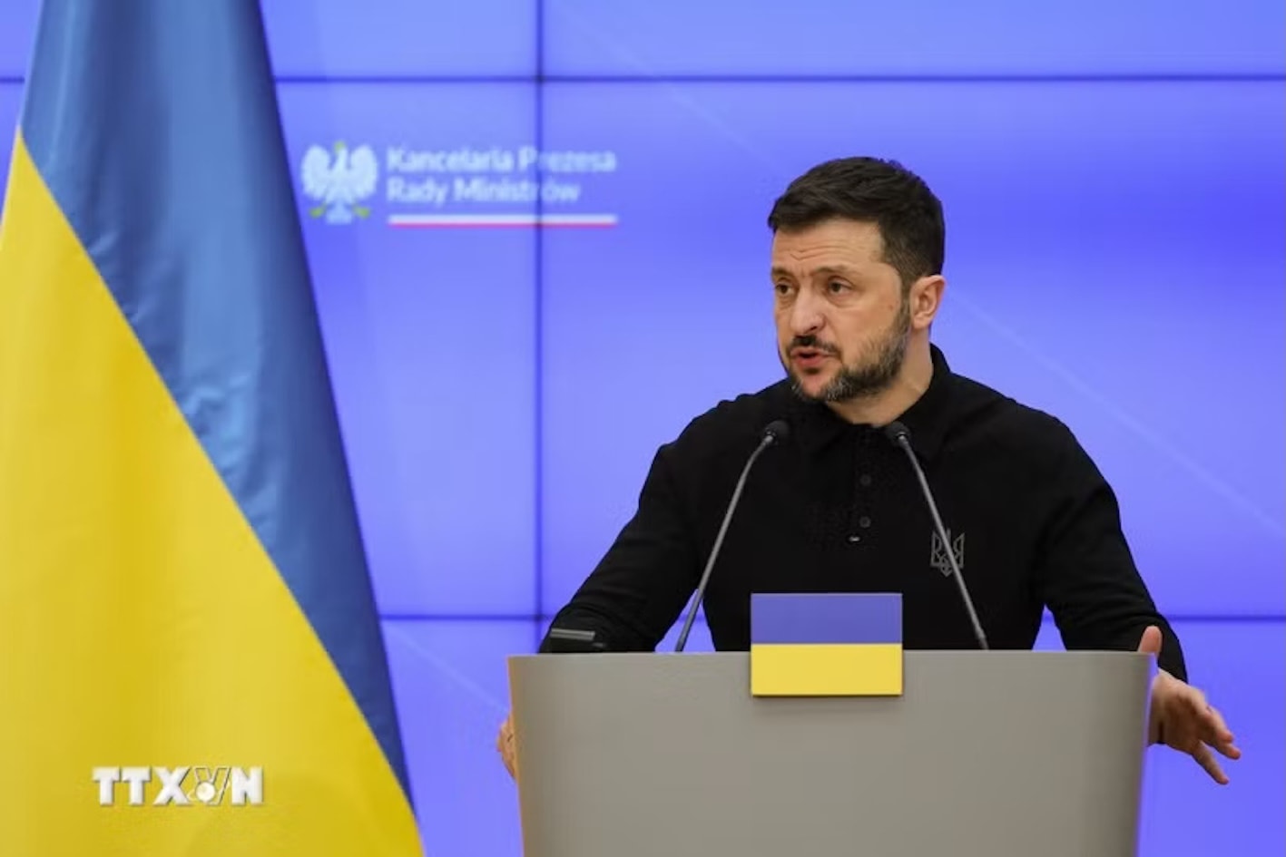 Tổng thống Ukraine Volodymyr Zelensky