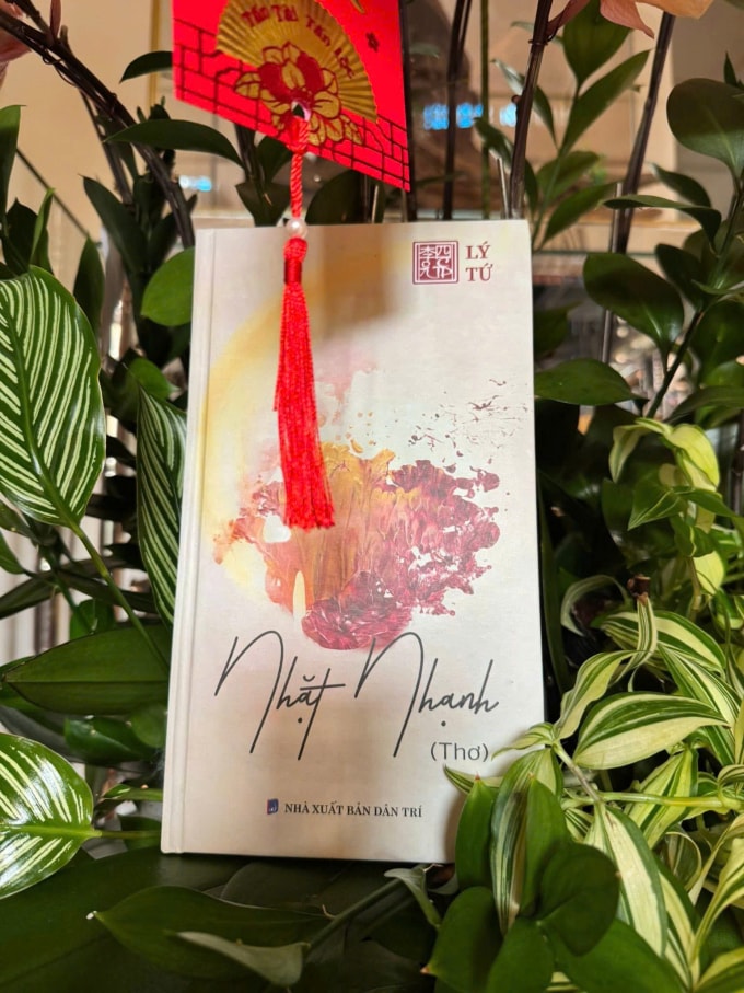 Bìa tập thơ Nhặt nhạnh. Ảnh: Nhà xuất bản Dân trí