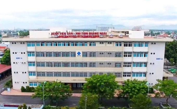 Bệnh viện Sản Nhi tỉnh Quảng Ngãi, nơi khám chữa bệnh cho bà mẹ và em bé lớn nhất tỉnh. Ảnh: Bệnh viện cung cấp
