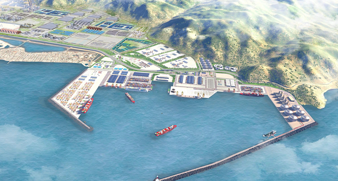 Phối cảnh dự án nhà máy nhiệt điện 57.000 tỷ đồng. Đồ họa: Trung Nam