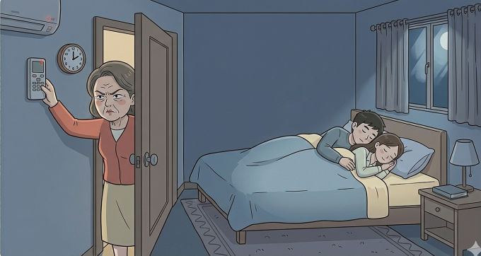 Nửa đêm, mẹ chồng lén vào phòng chúng tôi tắt điều hòa