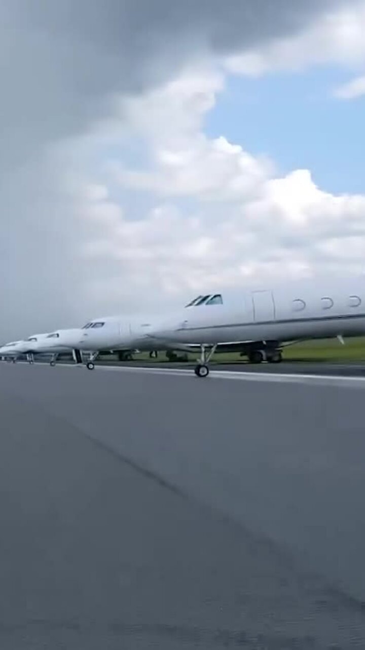 Sân đỗ máy bay tại Augusta trong dịp diễn ra Masters 2025