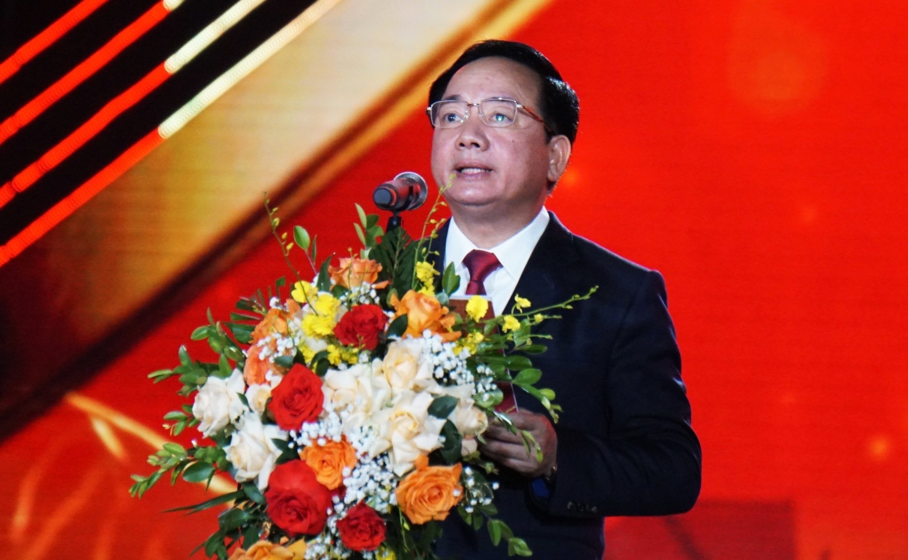 Ông Trịnh Văn Quyết chia sẻ tại Lễ khai mạc Liên hoan Phát thanh toàn quốc lần thứ XVII.