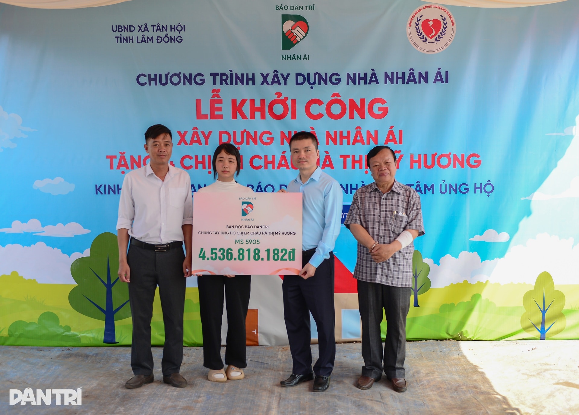 Báo Dân trí khởi công nhà nhân ái tặng 4 chị em gái ở Lâm Đồng - 1