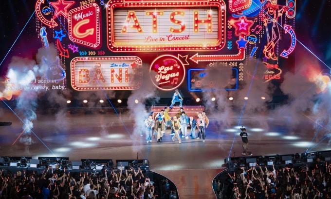 Nghệ sĩ biểu diễn trong concert Anh trai say hi tại Las Vegas (Mỹ) tháng 7/2025. Ảnh: DatVietVAC