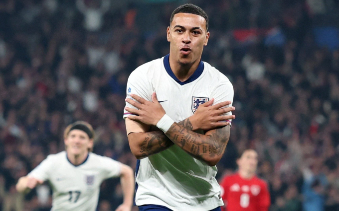 Morgan Rogers trong màu áo tuyển Anh. Ảnh: Reuters