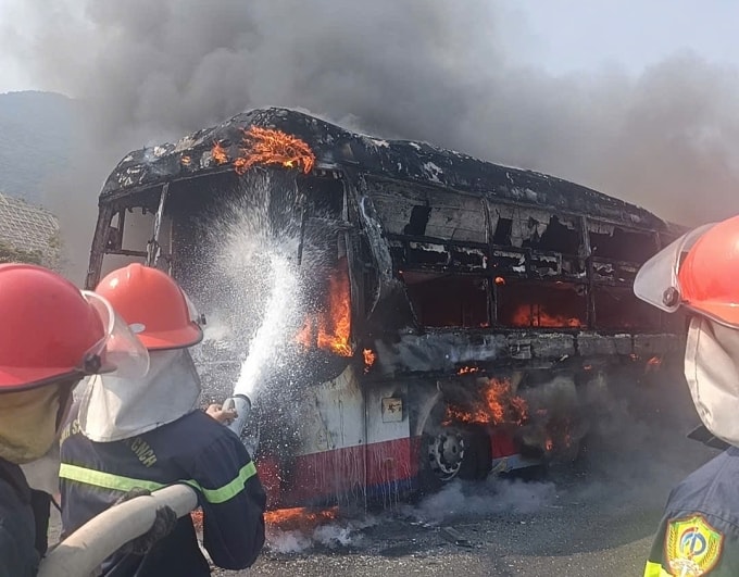 Hiện trường vụ cháy. Ảnh: Công an Khánh Hòa