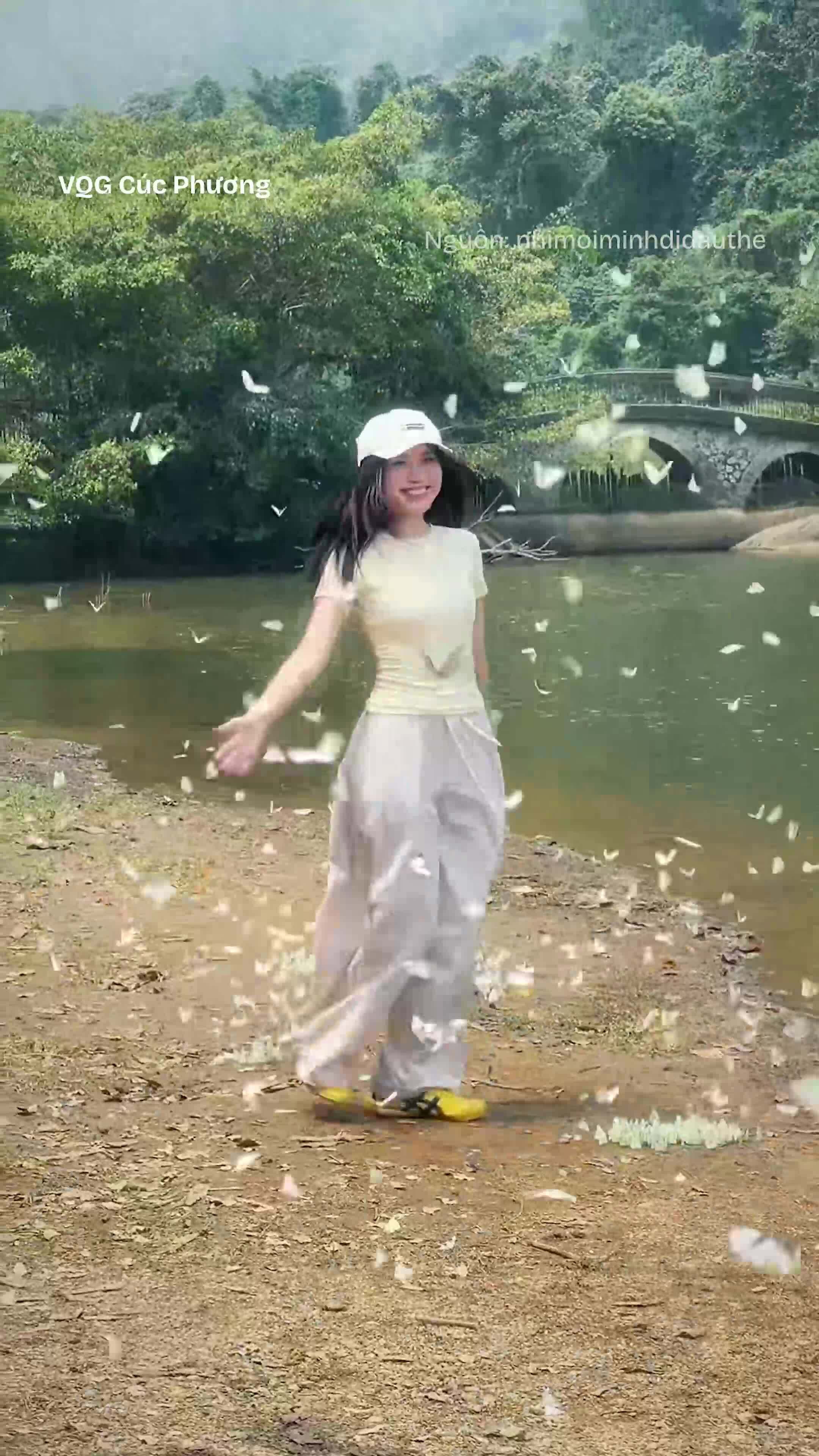 Du khách đi giữa rừng bướm bay rợp trời ở Cúc Phương