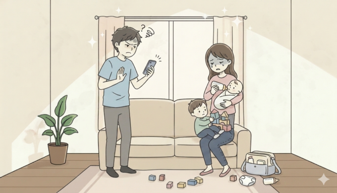 Đơn phương ly hôn người chồng không coi tôi là vợ. Chồng nói tôi tính toán khi phân chia việc nhà, chăm con