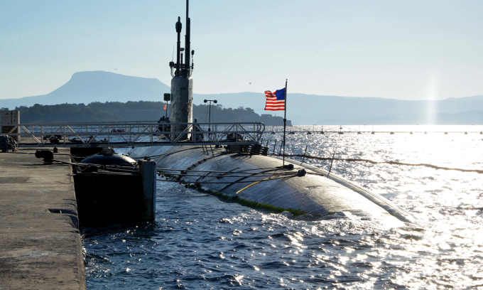 Tàu ngầm USS Boise tại Hy Lạp hồi năm 2014. Ảnh: US Navy