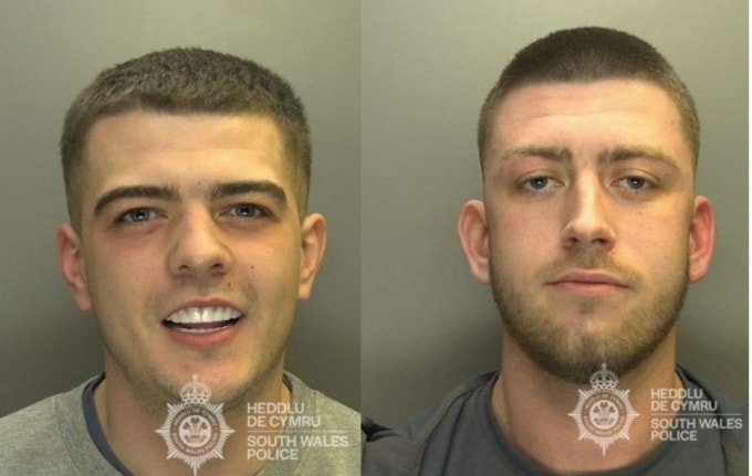 Coran Davies (trái) và Dale Howell. Ảnh: South Wales Police