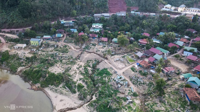 Bản Xiềng Tắm, xã Mỹ Lý, nơi bị thiệt hại nặng nề bởi lũ quét hồi tháng 7/2025. Ảnh: Đức Hùng