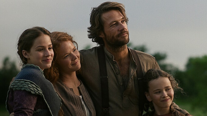 Tạo hình của các nhân vật trong gia đình Ingalls, phim Ngôi nhà nhỏ trên thảo nguyên (2026). Ảnh: Netflix