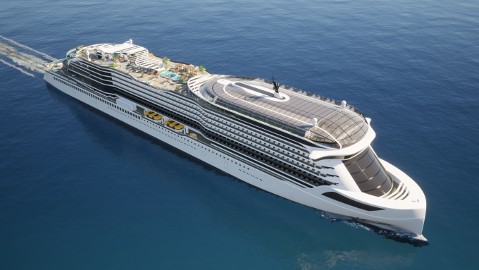 Mẫu tàu Vision chạy pin. Nguồn: Meyer Werft