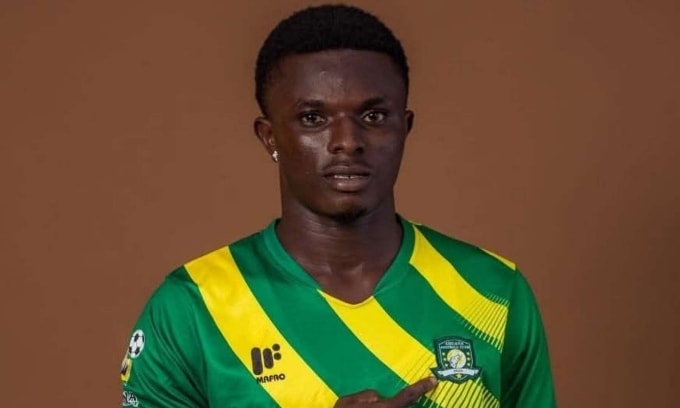 Cầu thủ 20 tuổi Dominic Frimpong trong màu áo Berekum Chelsea. Ảnh: Berekum Chelsea