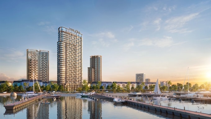 The Sea nằm kế bên tổ hợp bến du thuyền quốc tế. Ảnh: BIM Land