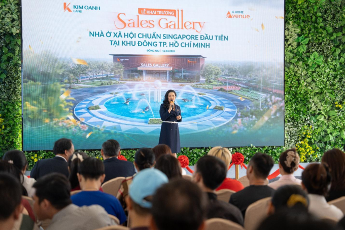 Bà Đặng Thị Kim Oanh, Chủ tịch Kim Oanh Group phát biểu tại sự kiện. Ảnh: Kim Oanh Group