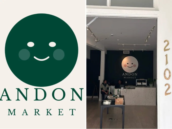 Logo không đồng nhất của Andon Market. Ảnh: Andon Labs