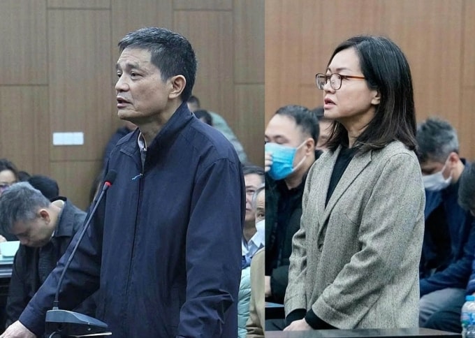Hai cựu cục trưởng An toàn thực phẩm tại tòa sơ thẩm hồi tháng 1. Ảnh: Danh Lam