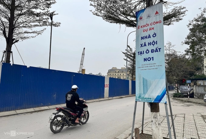 Khu vực triển khai dự án nhà xã hội N01 Hạ Đình tại phường Thanh Liệt, tháng 3/2025. Ảnh: Ngọc Diễm