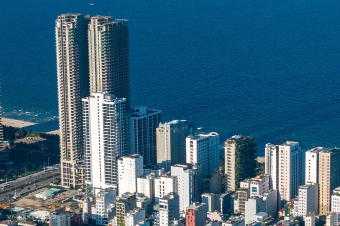 Dự án Đà Nẵng Times Square (tòa nhà cao nhất) nằm ở khu vực đắc địa ven biển Đông. Ảnh: Nguyễn Đông