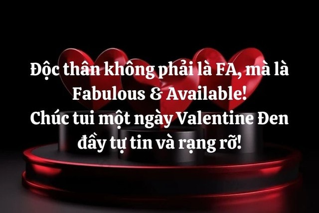 Những mẫu thiệp Valentine 14/4 - Valentine đen đẹp nhất 2026- Ảnh 16.