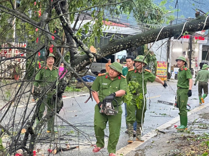 Giông lốc ở xã Thượng Bằng La, Lào Cai tháng 3/2026. Ảnh: Xã Thượng Bằng La