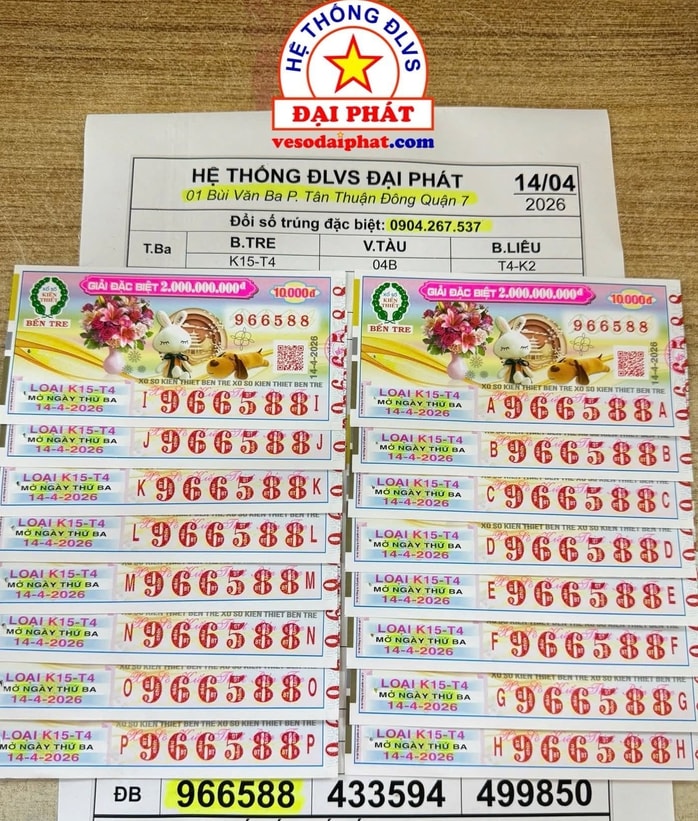 Sáng 15-4, xuất hiện 160 vé xổ số miền Nam trúng độc đắc và an ủi - Ảnh 2.