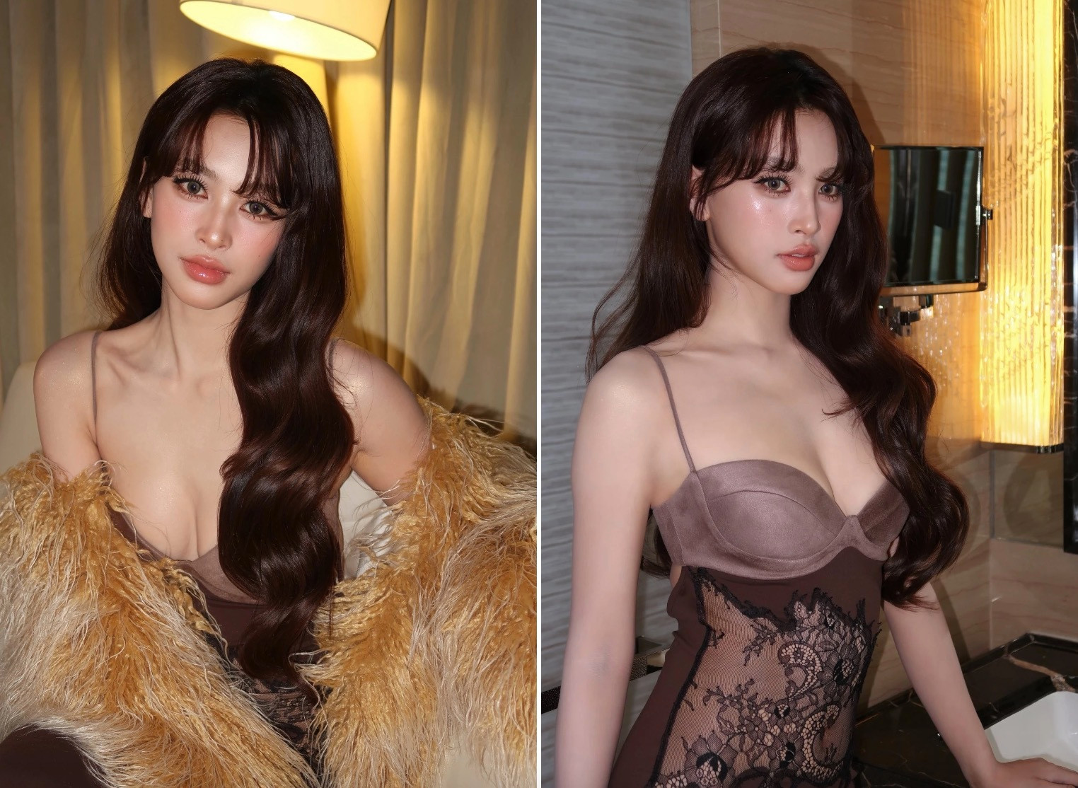 Có lợi thế về sắc vóc cùng khuôn mặt đẹp, nàng hậu cũng theo đuổi gu thời trang trưởng thành, gợi cảm hơn.