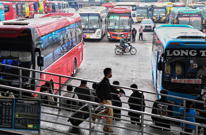 Bến xe Nước Ngầm (Hà Nội). Ảnh: Giang Huy