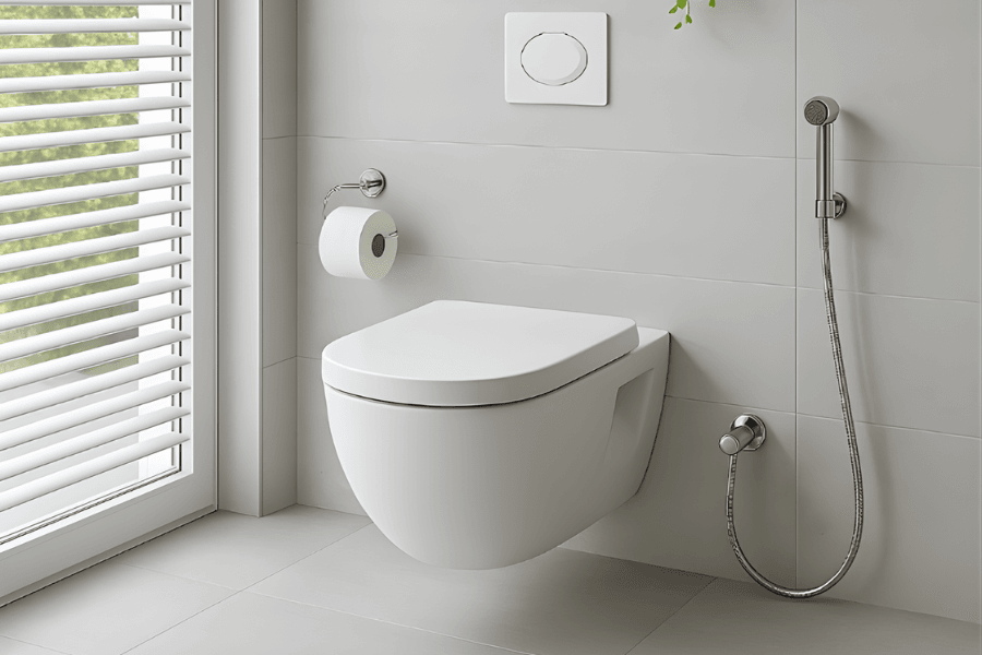 5 tips cần biết khi sử dụng vòi xịt vệ sinh. (Ảnh minh họa: Eco Bath)