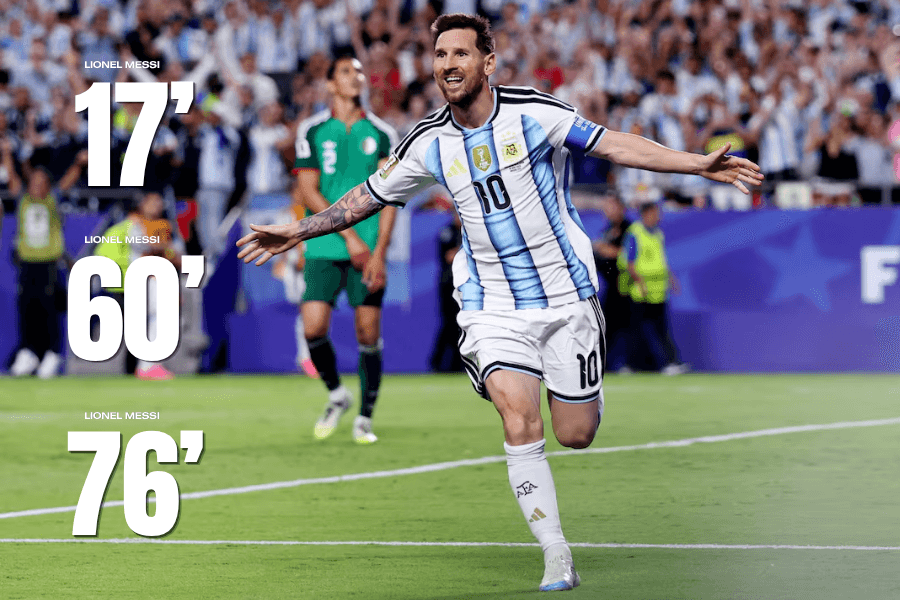 Messi lập hat-trick ở tuổi 38