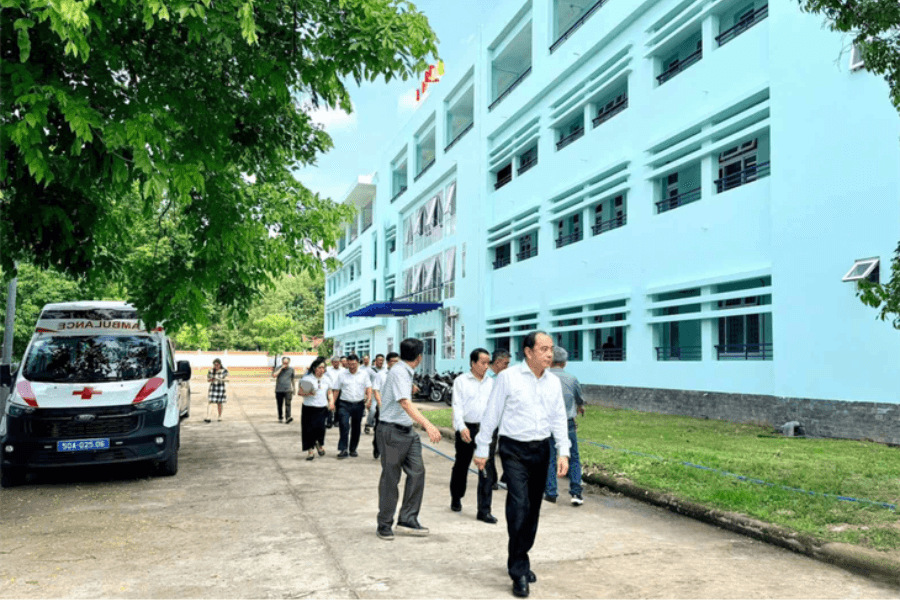 Lãnh đạo Sở Y tế TP HCM kiểm tra công tác chuẩn bị trước khi cơ sở 4 được đưa vào vận hành