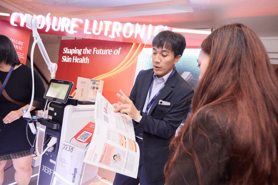 Thiết bị XERF - liệu pháp căng da cấu trúc không xâm lấn của Cynosure Lutronic tại IMCAS Asia 2026