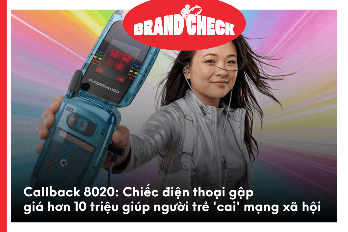 Chiếc điện thoại gập Callback 8020 giá hơn 10 triệu giúp người trẻ 'cai' mạng xã hội 