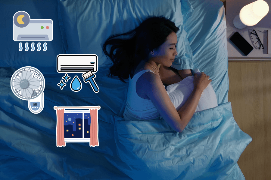 Những cách thay thế biện pháp tắt điều hòa giữa đêm