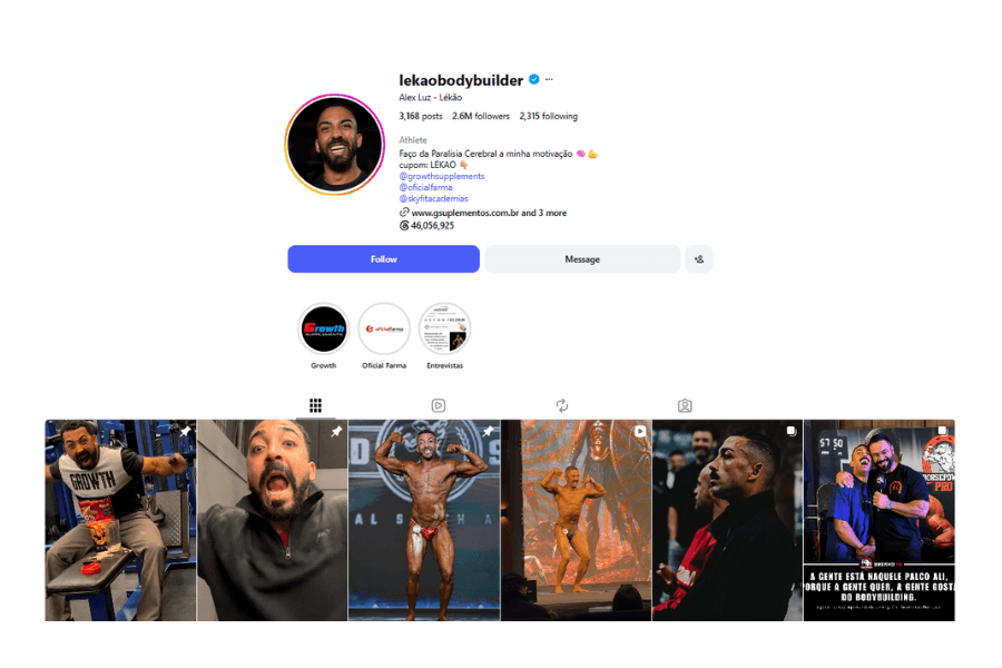 Hiện tại kênh Instagram của Lekao đã đạt hơn 2,6 triệu lượt xem