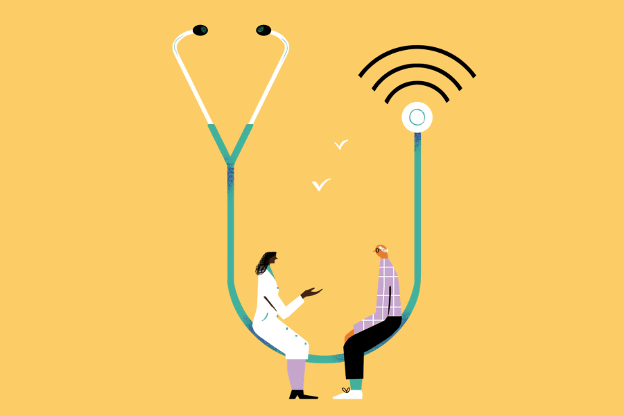 Thời đại số giúp việc tiếp cận kiến thức sức khỏe trở nên dễ dàng. (Ảnh minh họa: Pinterest)