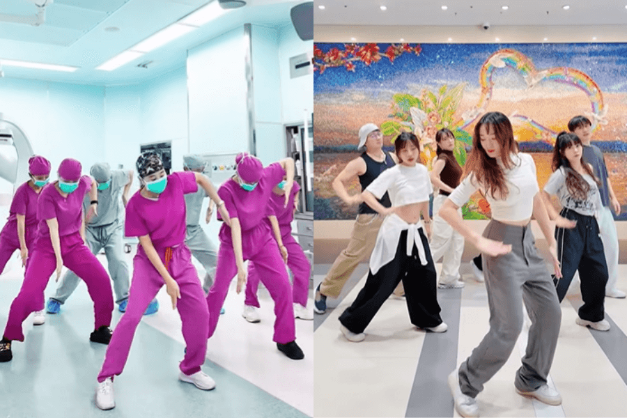 Nhiều người bày tỏ sự thích thú trước hình ảnh khác một trời một vực so với hình ảnh nghiêm túc thường ngày của các các sĩ và điều dưỡng