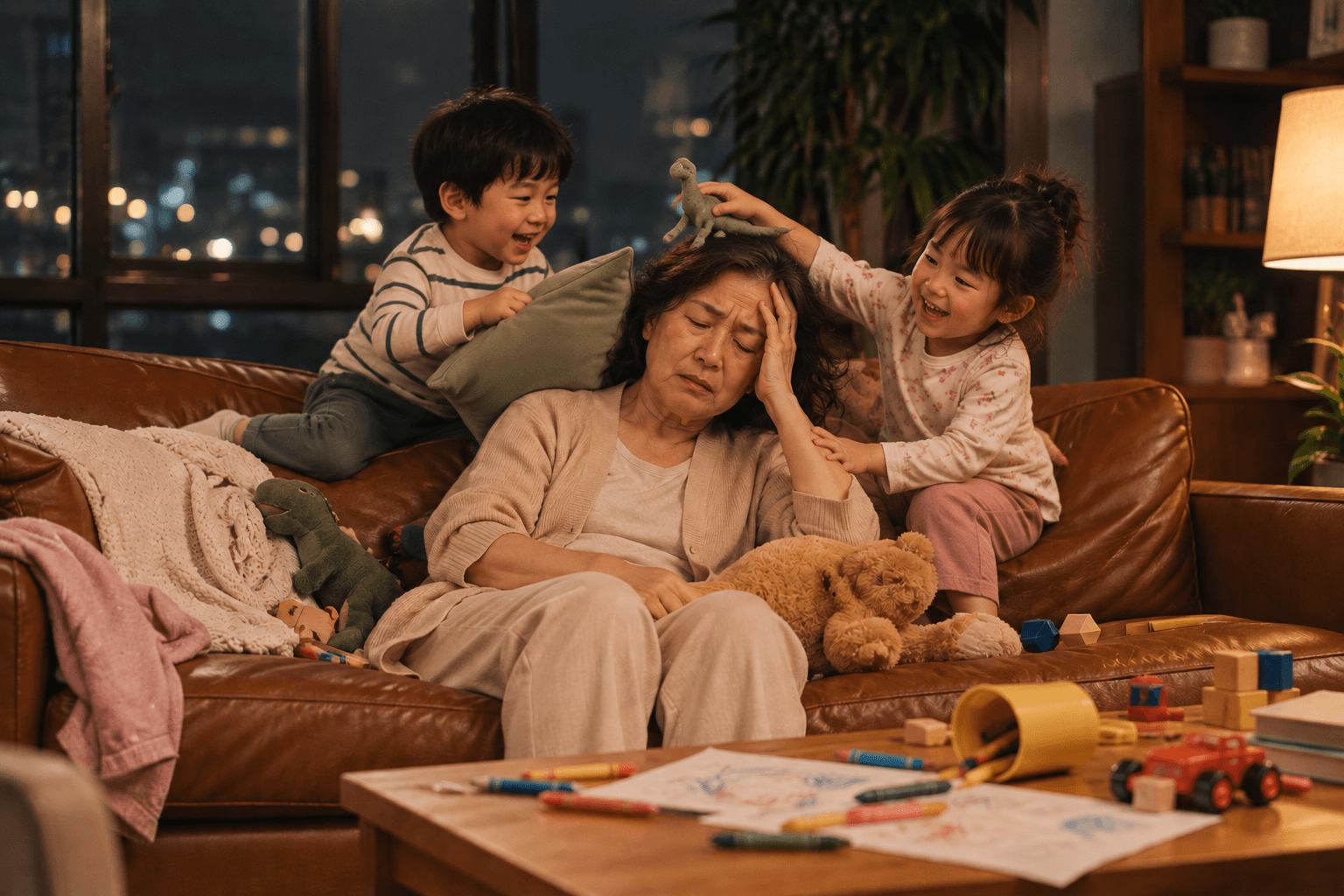 Hội chứng người bà kiệt sức mô tả tình trạng quá tải vì gánh quá nhiều trách nhiệm chăm sóc cháu.