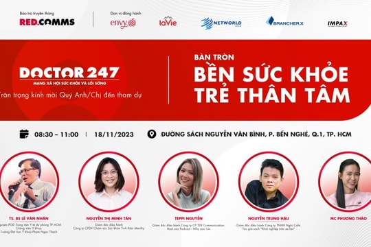 Mời bạn tham dự chương trình Bền sức khoẻ, trẻ thân tâm