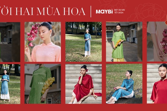 Đón Tết thướt tha với áo dài Mười Hai Mùa Hoa