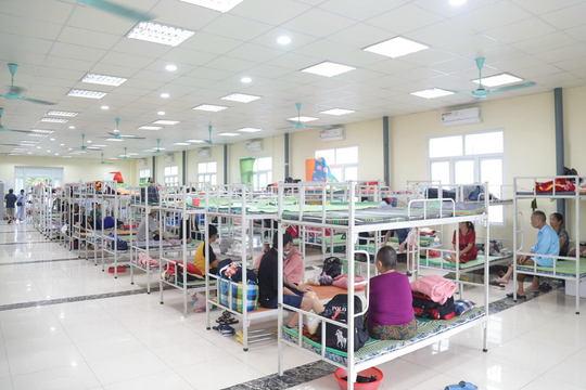 Bệnh viện K miễn phí nhà lưu trú cho người bệnh trong mưa lũ