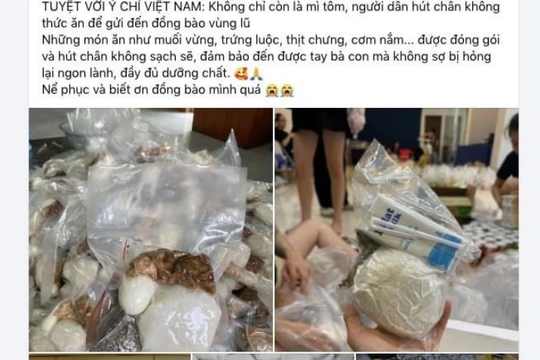 Lời khuyên về hút chân không thực phẩm khi hỗ trợ bà con vùng lũ